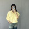 شومیز زنانه کتان با یقه انگلیسی