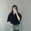 شومیز زنانه کتان با یقه انگلیسی