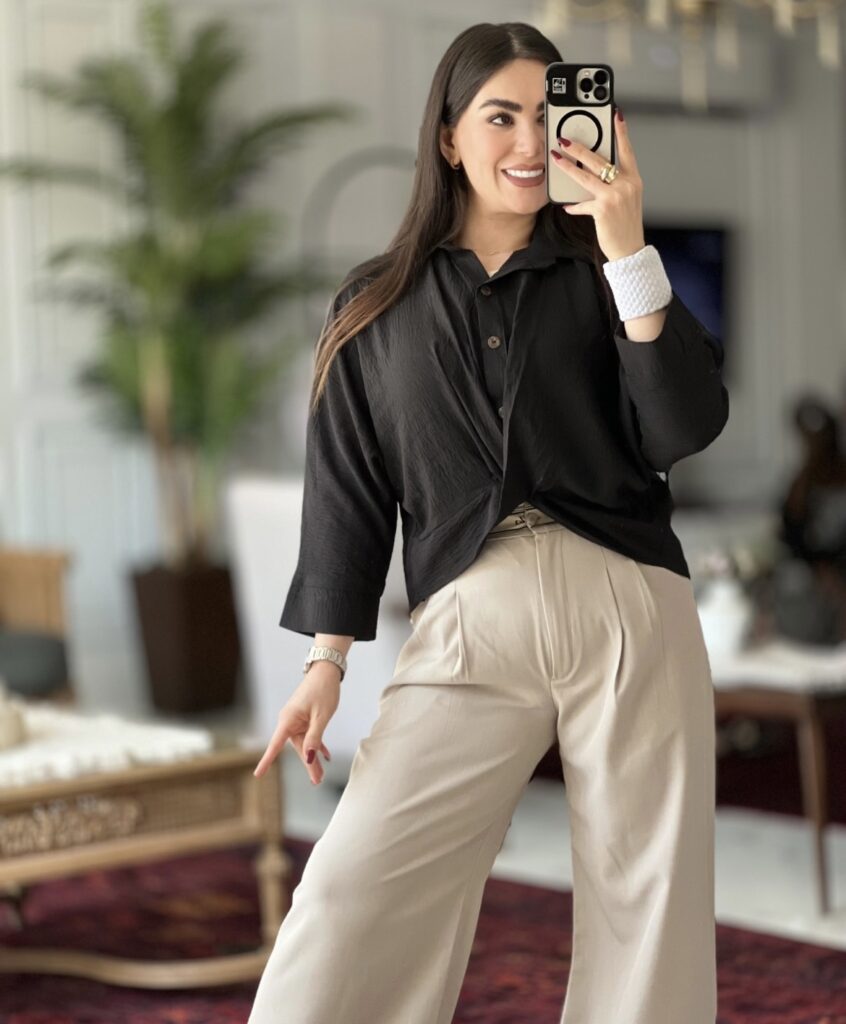شومیز گره ای پری