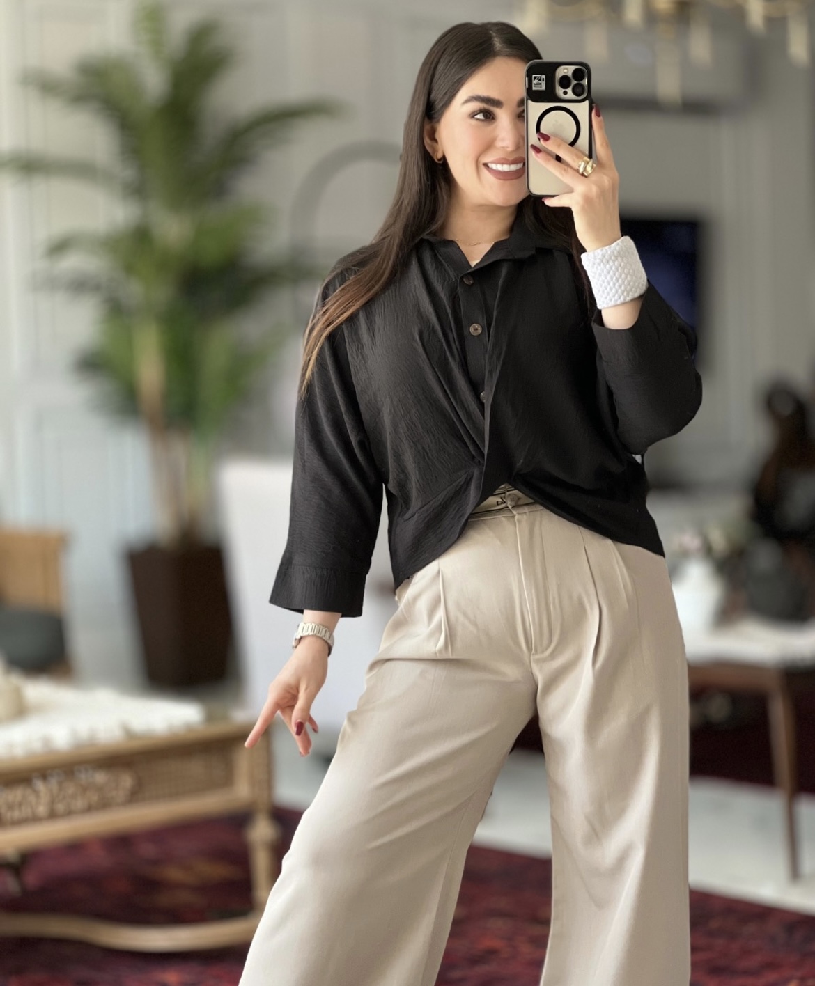 شومیز گره ای پری