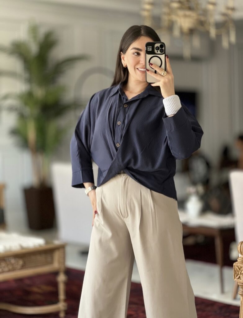 شومیز گره ای پری