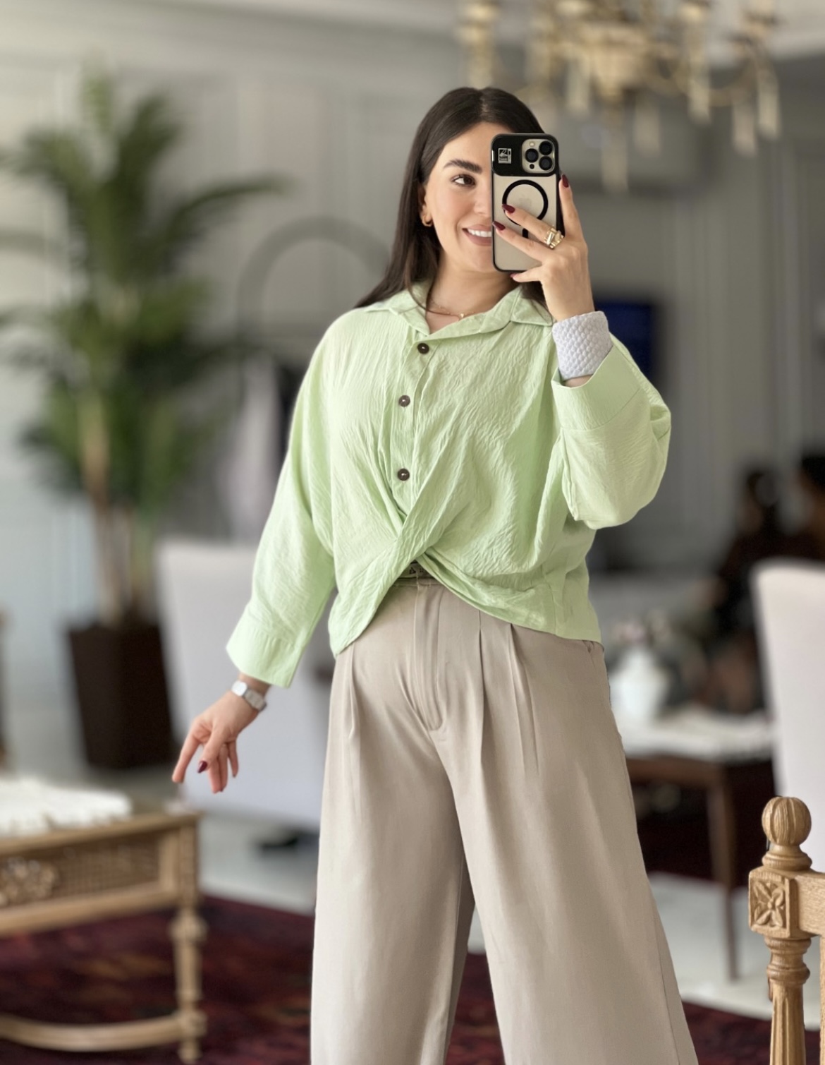 شومیز گره ای پری