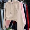 ⁨  bershka کراپ سوئیشرت کلاهدار