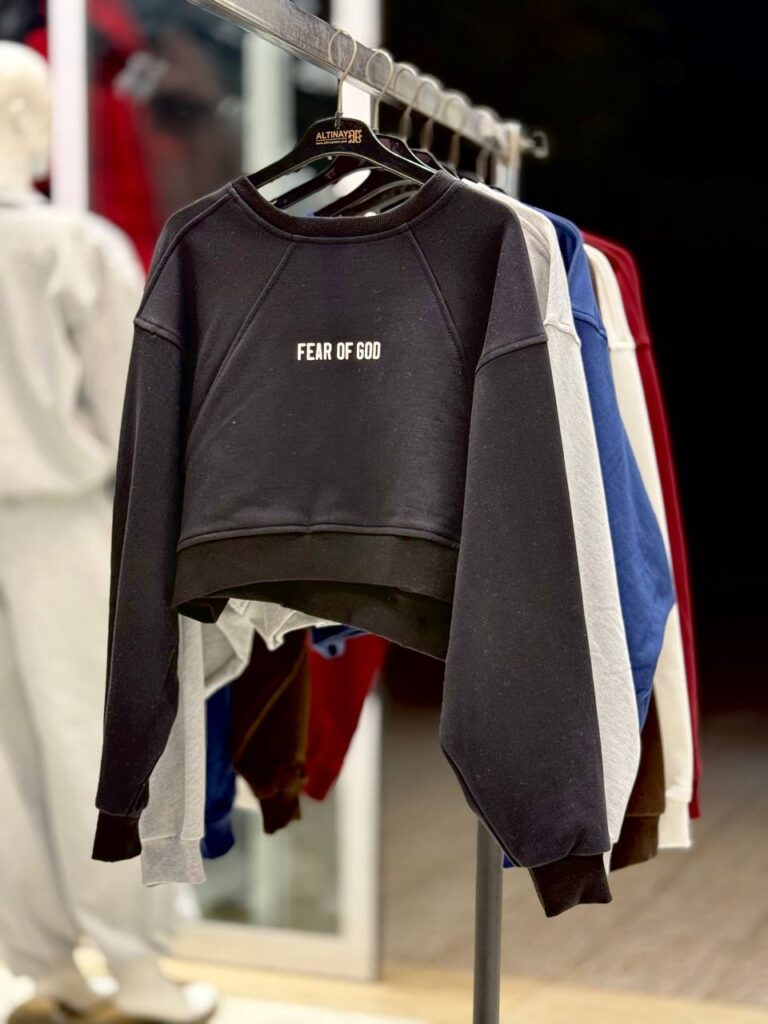 کراپ دورس سه نخ پنبه اورسایز FEAR OF GOD