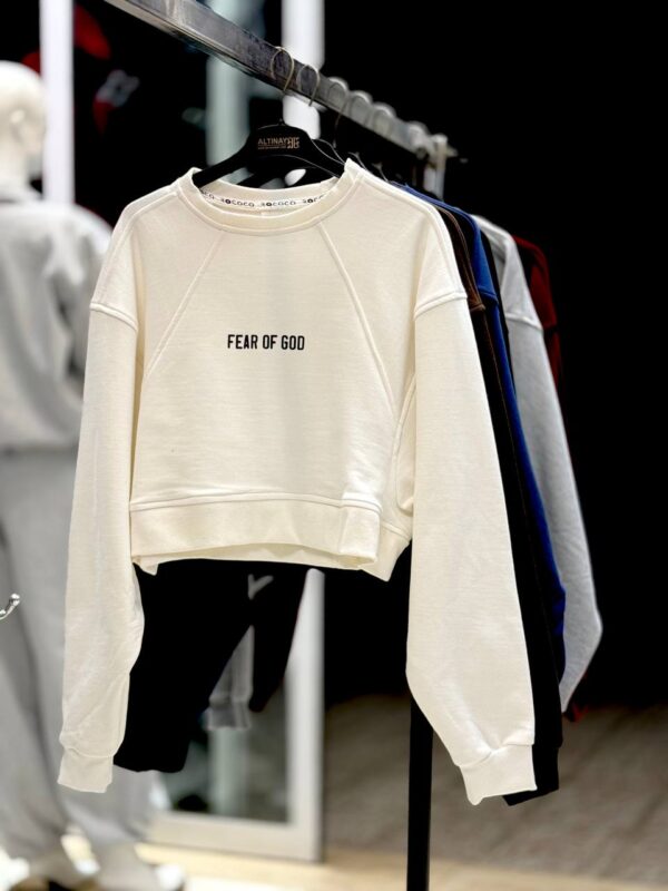 کراپ دورس سه نخ پنبه اورسایز FEAR OF GOD